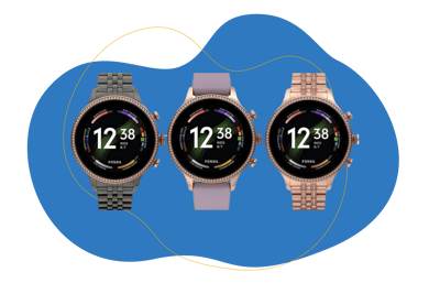 Man sieht die Fossil Gen 6 Damen Smartwatch