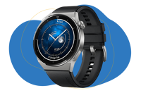 Man sieht die Huawei Watch GT3 Pro.