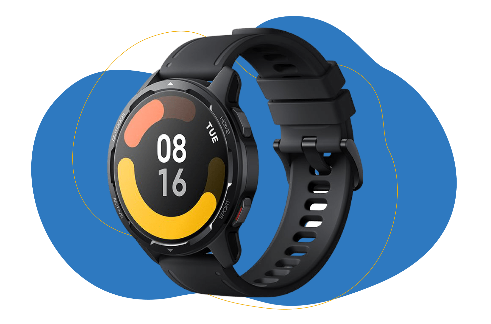Man sieht die Xiaomi S1 Smartwatch.