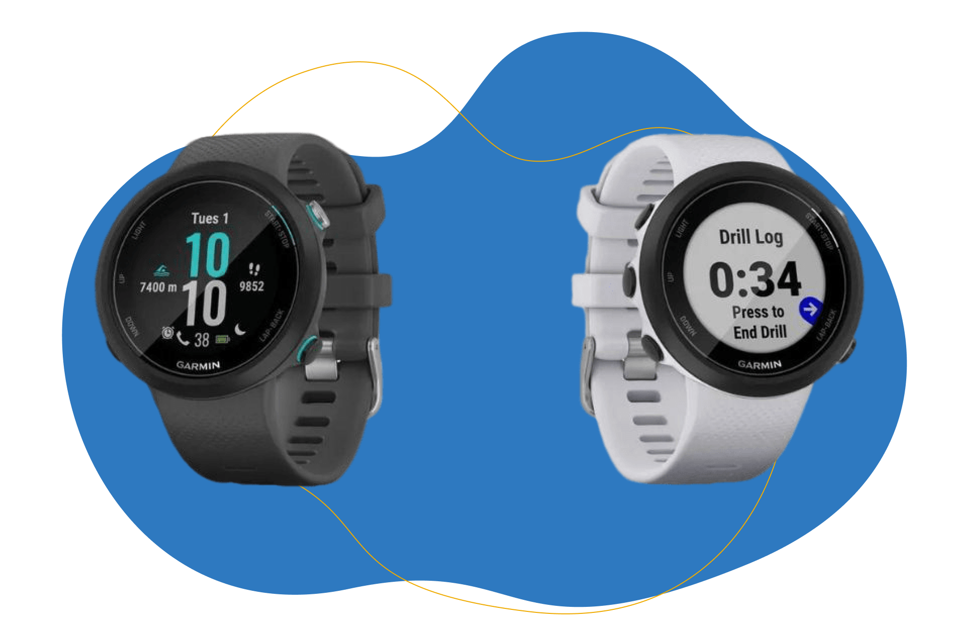 Man sieht die Garmin Swim 2