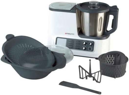 Ambiano Küchenmaschine in Weiß mit Aufsätzen