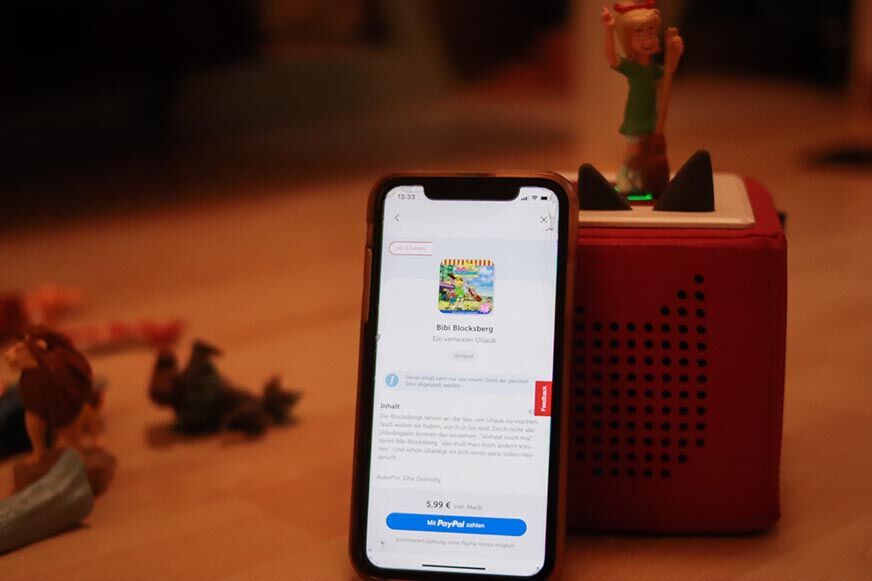 Du siehst die Audiothek auf dem Handy