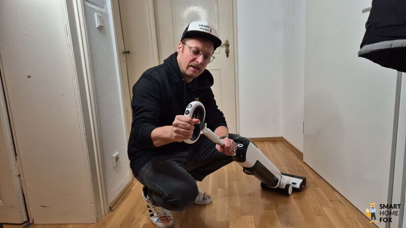 UWANT D100 Griff in der Nahaufnahme