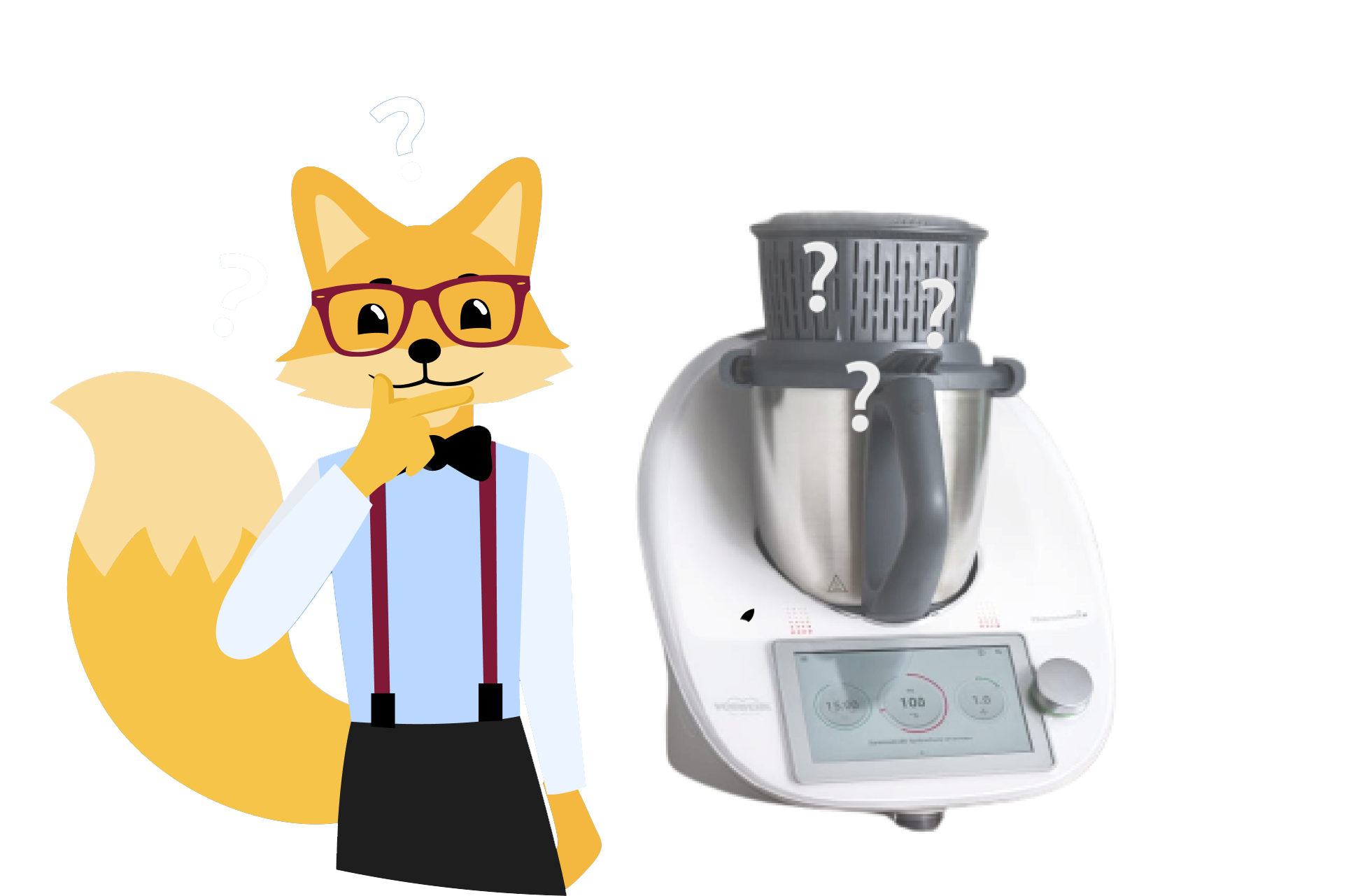 Smart Home Fox neben TM6 mit Fragezeichen