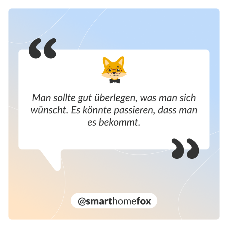 Grafik mit einem Spruch