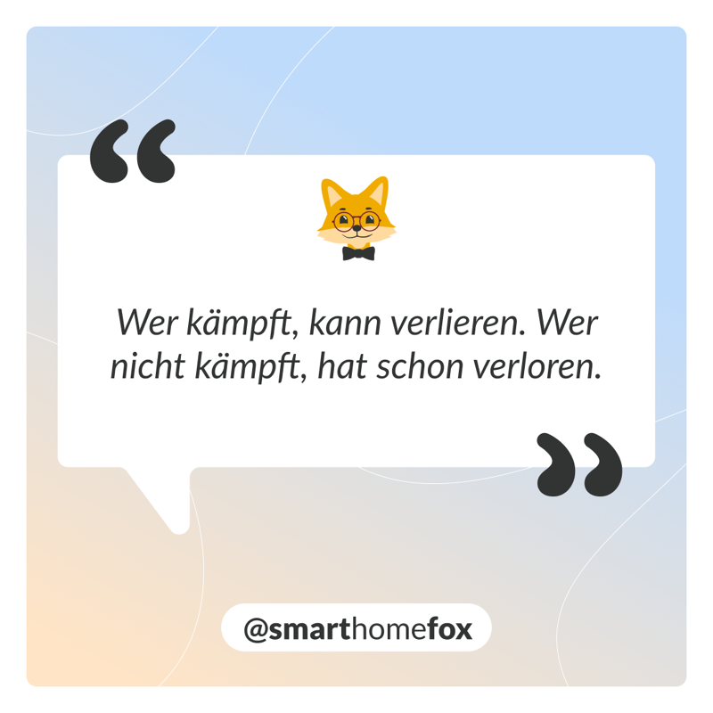 Grafik mit einem Spruch