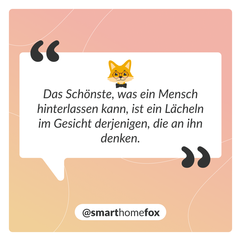 Grafik mit einem Spruch