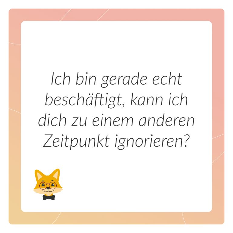 Grafik mit einem Spruch