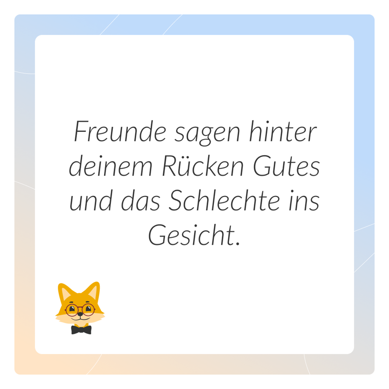 Grafik mit Spruch