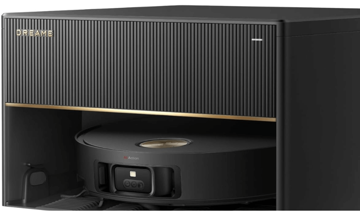 Der Dreame X50 Master ist in der Nahaufnahme zu sehen.