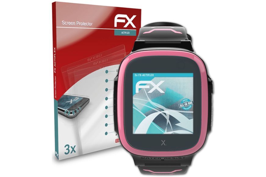 Man sieht die Schutzfolie für die XPLORA X5 Play.