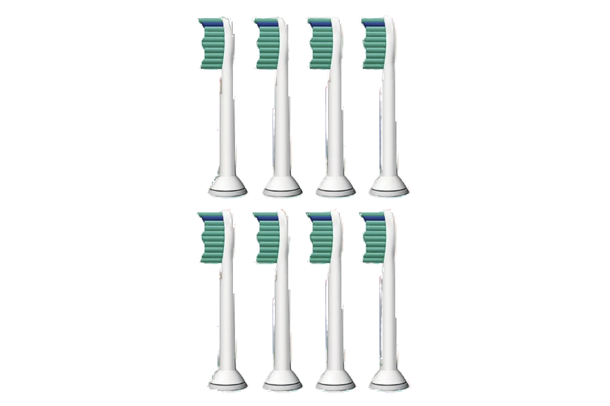 Philips Sonicare Ersatzbürsten sind vor einem weißen Hintergrund zu sehen.