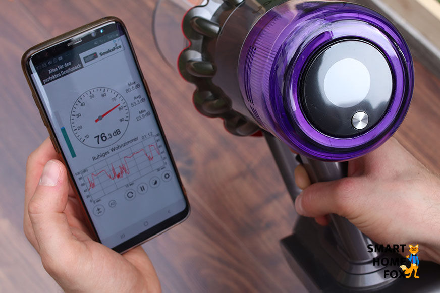 Dyson V11 im Test der Lautstärke