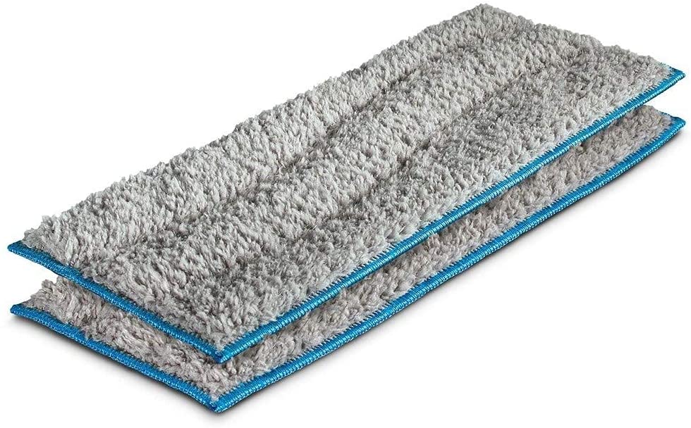 Zwei Wischtüche für den iRobot Braava jet m6 vor einem weißen Hintergrund