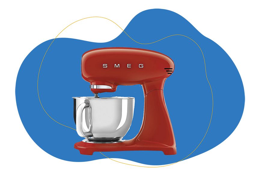 Die Küchenmaschine Smeg SMF03RDEU Full Color