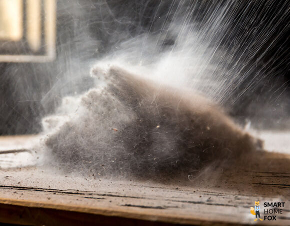 Woraus besteht Staub: Hausstaub und MIlben inder Nahaufnahme